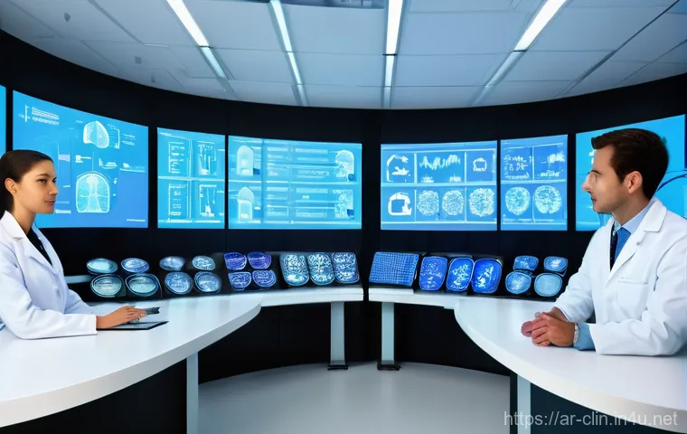 임상병리사와 인공지능 활용 사례 - **Prompt:** A female lab specialist, wearing a professional, tailored lab coat over smart casual att...